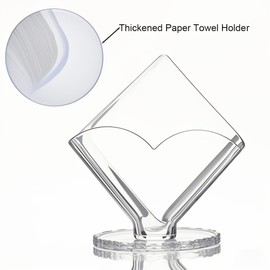 Clear Acrylic Napkin Holder 4Pack-Apply Cocktail Party Napkin Bar Caddy Napkin & Straw HolderPaper Tissue Dispenser