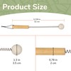 BambooMN 12.5 Inch Bamboo Wooden Metal Bongers for Stress Relief,