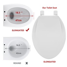GarveeTech Elongated Toilet Seat with Built-in Toddler Seat for Easy Potty Training – Slow Close Feature,Easy Install and Clean, Perfect for Both Adults and Children,Almond