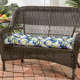 Greendale Home Fashions 44-inch Outdoor Swing/Bench Cushion, 1 Count (Pack of 1), Magnolia Floral