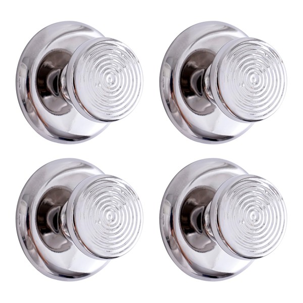Wodlo Towel Hooks - Pack of 4, Adhesive, Round Ceramic