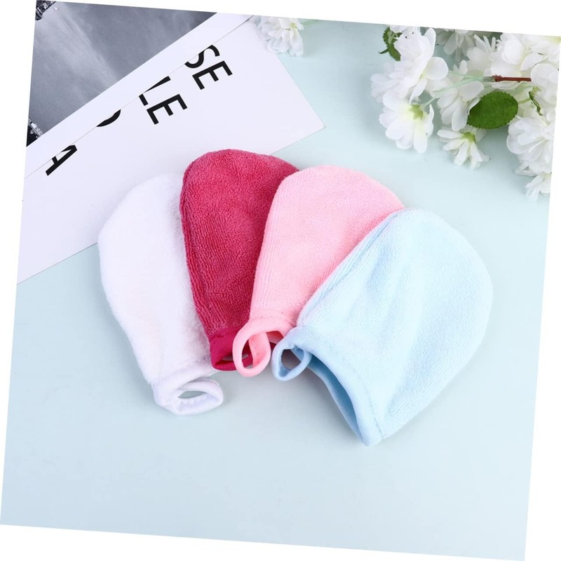 Juego De 3 Guantes Desmaquillantes Guantes De Limpieza Facial Almohadillas