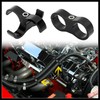 Hihaha 4pcs Black AN12 24mm Car Hose Separator Clamp Adapter