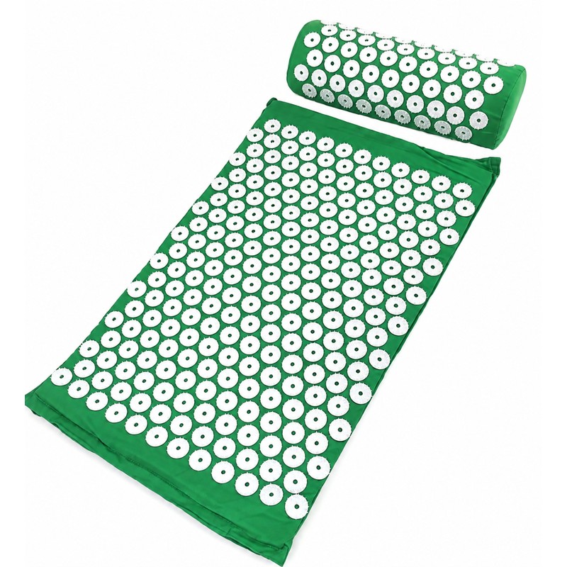 Acupressure Massage Mat and Pillow Set for Relaxation, Yoga Recovery