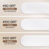 PANA 40 Pieces Large White Pedi File Refill for Stainless