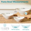 Teocera 7 Inch Salad Bowls Set of 6, 18 oz