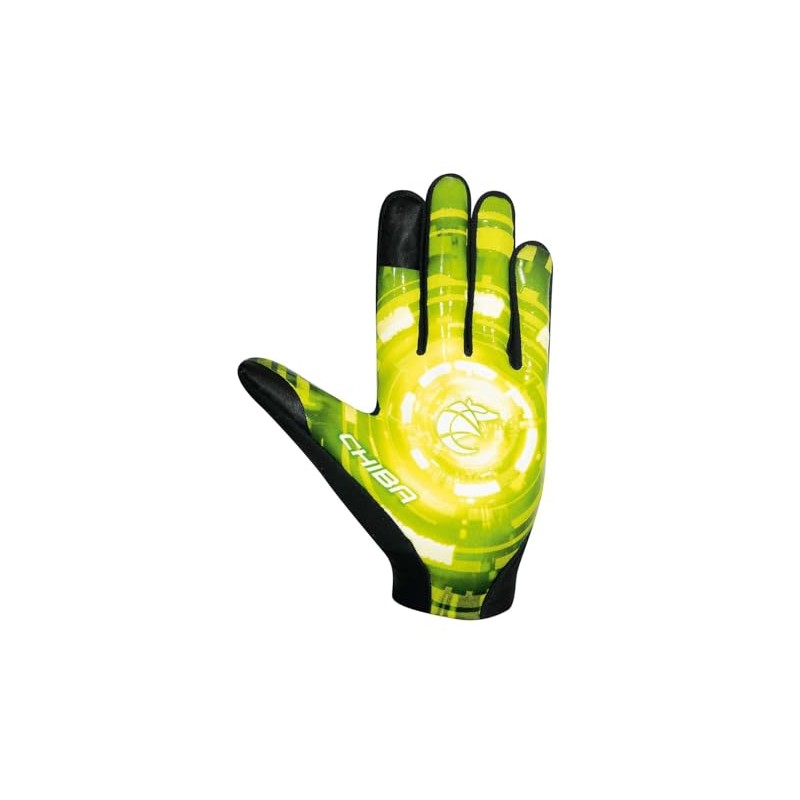 Chiba Downhill Cycling Gloves Long Black/Yellow 2024: Size: XL (10)