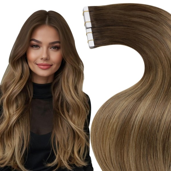 Hetto Real Hair Tape-In Extensions Blonde Tape Extensions Real Hair