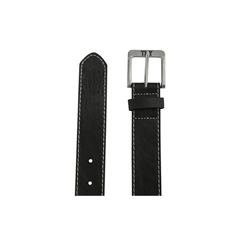 Tokyo Laundry Men's Jonason Faux Leather Chunky Buckle Belt -