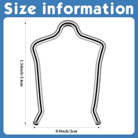 Qunclay 4 Pieces 96914 Retainer Clip, Replacement Cartridge Repair Clips Compatible with Moen 1222 Faucet Value, Cartridge Removal Tool for One-Handle Posi Temp Tub Shower Faucet Cartridge Replacement