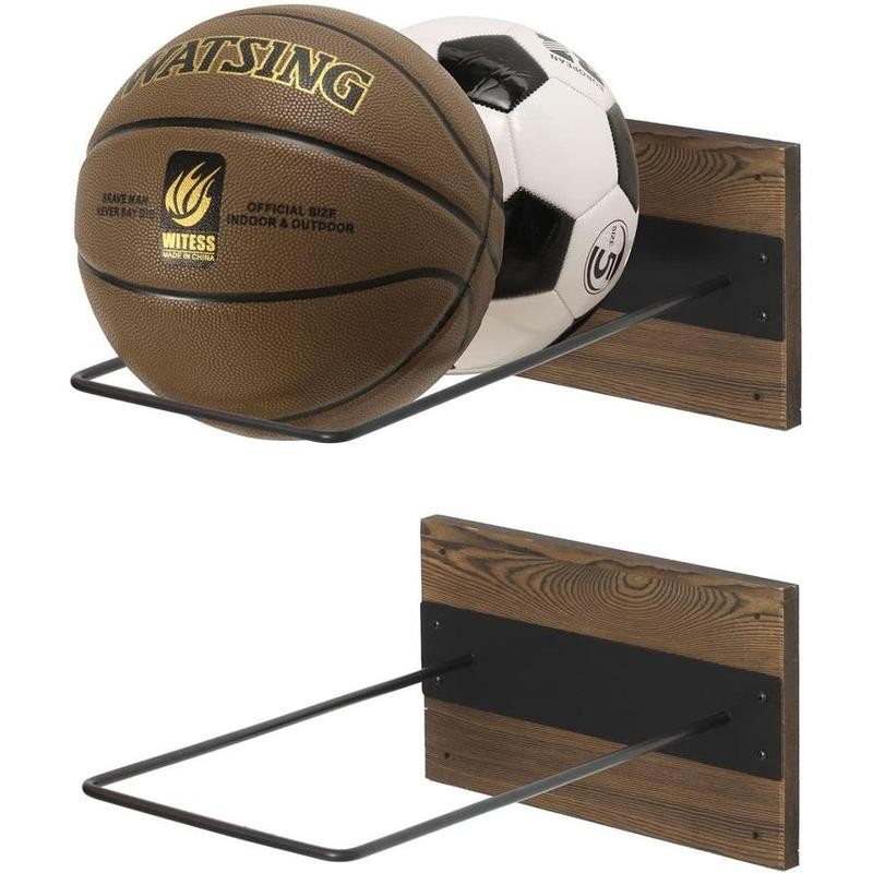 Wall Mounted Exercise Ball Holder, Gym Yoga Studio Storage Display