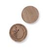 Essential Oil Diffuser, 2 Pieces Pack Wooden Aromatherapy Round Car