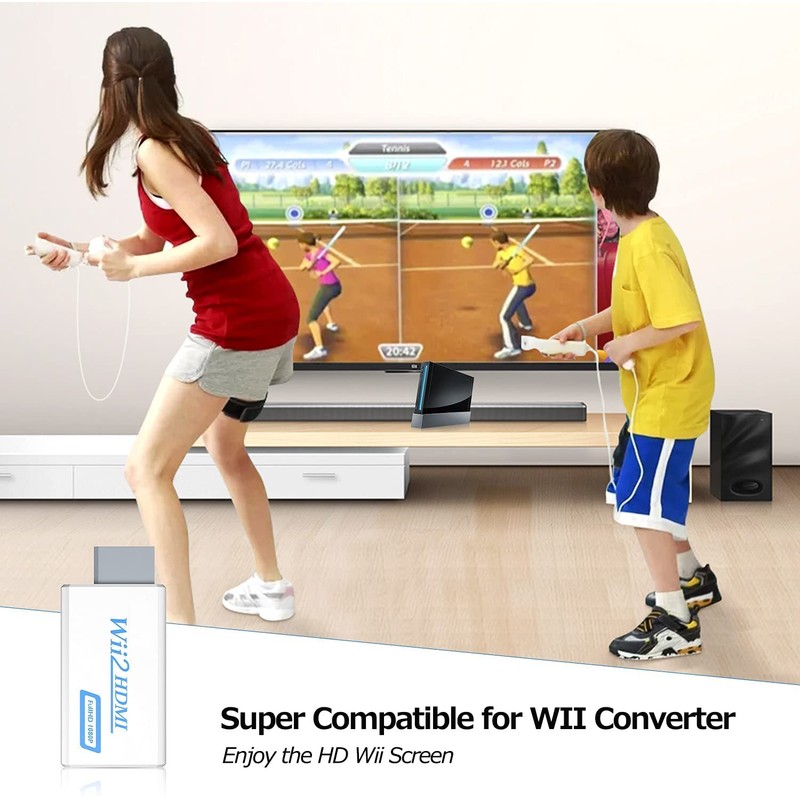 Wii to HDMI Converter, Wii to HDMI Adapter 1080P Output