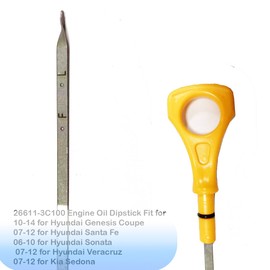 SUMECARGO 26611-3C100 Engine Oil Dipstick Fit for 10-14 for Hyundai Genesis Coupe 07-12 for Hyundai Santa Fe 06-10 for Hyundai Sonata 07-12 for Hyundai Veracruz 07-12 for Kia Sedona