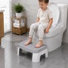 Waterproof Toilet Foot Stool, Compact Bathroom Squatting Stool with Non-Slip