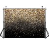 WOLADA Gold Backdrop Black and Gold Backdrop 10x8FT 11176