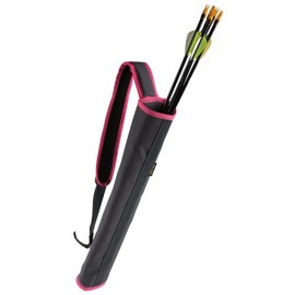 Youth Archery Compact Back Quiver, Purple/Black, One Size (7038)