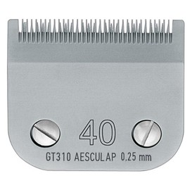 Rotschopf24 Aesculap shaving head cutting set for Moser: Max 45 + Max 50. For choice: KM2, KM5, KM10, KM Supera Pet, KM Supera Horse, Max 50+, MaxGo. Aesculap: FAV5, Durati (GT 310 SnapOn 0.25 mm #40)