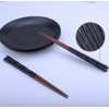 HAUTOCO 5 Pairs Hardwood Chopsticks, Reusable Japanese Style Chopsticks, Natural