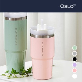 Oslo Revolve Tumbler 600ml (including straw), black / 오슬로 리볼브 텀블러 600ml (빨대포함), 블랙