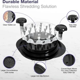 Chicken Shredder Tool – Multi-Purpose Meat Shredder with Cleaning Brush | BPA-Free, Ergonomic Handle, Dishwasher Safe | Perfect for pulled Pork, Beef, Turkey & More [Black]