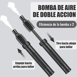 Diyife Bomba de Aire Manual para Inflar Balones, Entrada Aire Bidireccional