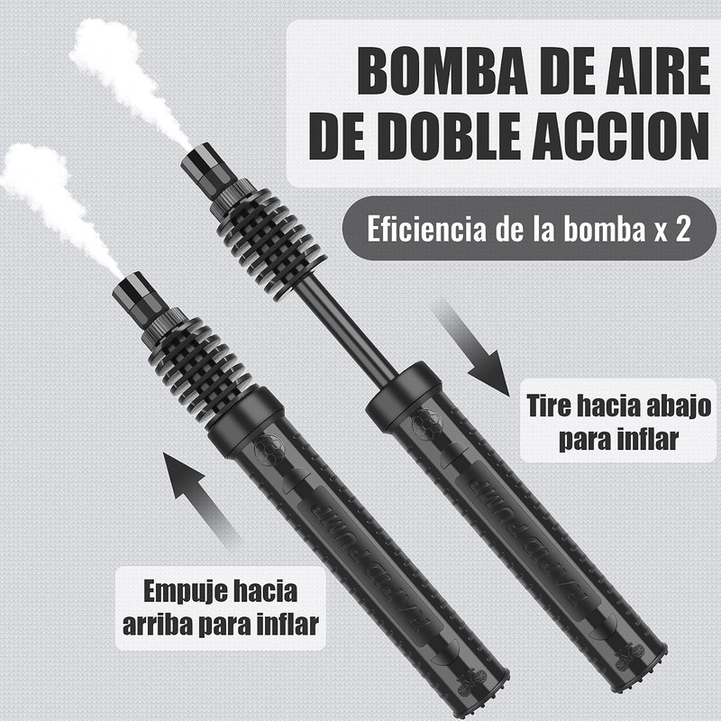 Diyife Bomba de Aire Manual para Inflar Balones, Entrada Aire