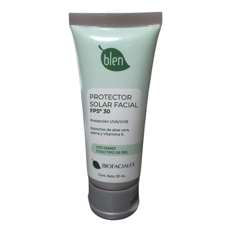 Protector Solar Facial Áloe Vera Avena Vitamina Blen