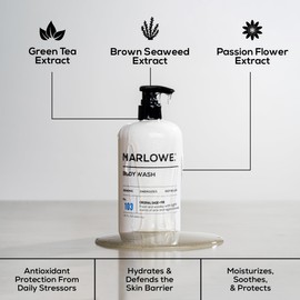 MARLOWE. No. 103 Body Wash 16 oz Pump, Original, Energizing & Refreshing Shower Gel with Willow Bark & Green Tea Extracts, Cleanses, Moisturizes, Smooths & Nourishes, Fresh Pine & Agarwood Scent