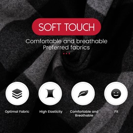 SGQTZDZQ Mens Scarf Winter, Cashmere Scarf Tartan Scarf Cashmere Neck Scarf for Men, Scarf for Men Great Gift for Men (Dark Grey tartan)