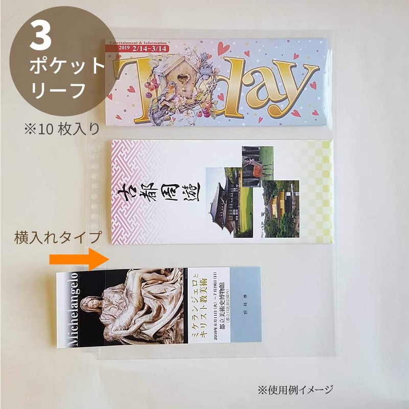 COLLECT S-230 Ticket Holder Refill Pack of 10