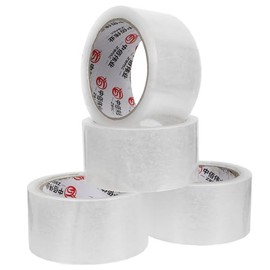 SHINEOFI De Embalaje Resistente 4 De 5cm x 55m Autoadhesiva Transparente Para Oficinas y Tiendas