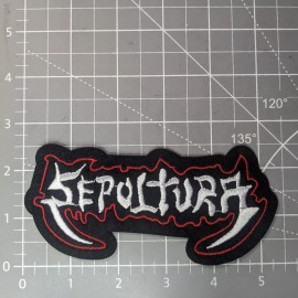 Unbranded Sepultura Patch Brazil Heavy Death Metal Rock Band Embroidered Iron On 2.5x5.25"