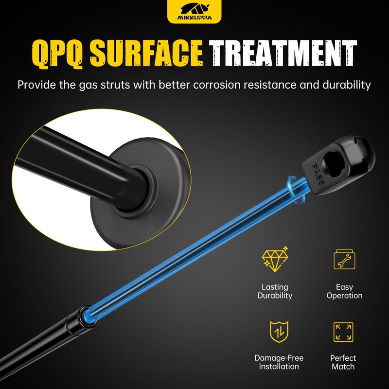 MIKKUPPA Front Hood Struts Lift Supports - Gas Struts Spring