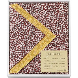 三巾　綿有職小紋両面大判ふろしき茶／金茶 [ホーム&キッチン]