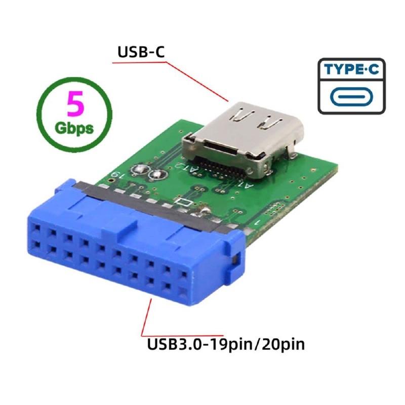 xiwai USB 3.0 Internal 19 Pin 20 Pin Header to