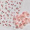 TailaiMei Cherry Nail Stickers, Fruit Self-Adhesive Nail Art Decals for