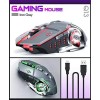 Mouse gamer de juego inalámbrico Free Wolf X8 metal grey