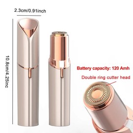 Electric Hair Removal Tool, 1 Box Portable Rechargeable Hair Removal Tool with 2 Replacement Heads, Facial Hair Removal Tool for Women, Valentine's Day Gift