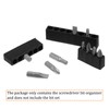 sourcing map 6pcs Plastic Hex Shank Screwdriver Bit Holder Organizer