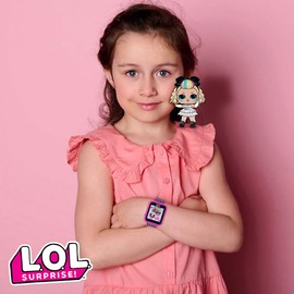 LOL Surprise Kids Smart Watch with Camera, Games, Voice Recorder, Step Counter, 10 Unique Watch Faces, Alarm, Timer, and Calculator - Fun Tech Toy for Kids