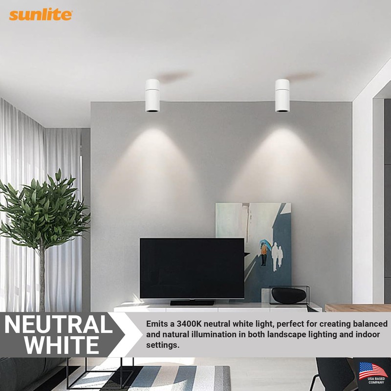 Sunlite MR16 ELC Reflector Light Bulb, 250 Watts, 24 Volts,