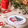Gofunfun 10-Inch Christmas Melamine Dinner Plates, 12-Piece Dishes Set, Lightweight