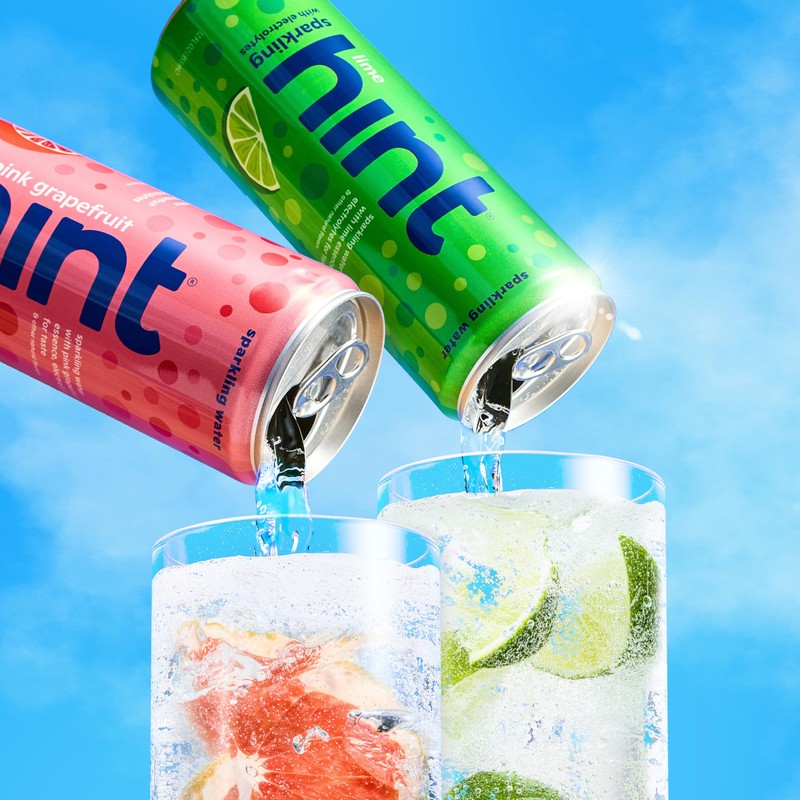 Hint Sparkling Water, Pink Grapefruit - Carbonated Fruit-Infused Water with