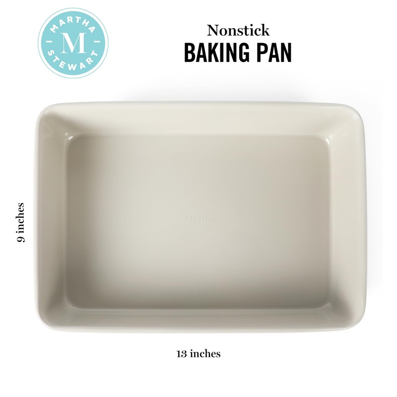 Martha Stewart Gallen 13 x 9 Inch Rectangular Nonstick Carbon