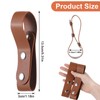 JIEYAO Leather Whip Holster, Soft Handmade Belt Whips Holder, Thick