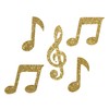 50 x Gold Music Note Confetti | Musician Birthday Party