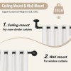 NiceCho 28" to 54" Long Window Curtain Rod sturdy hanger