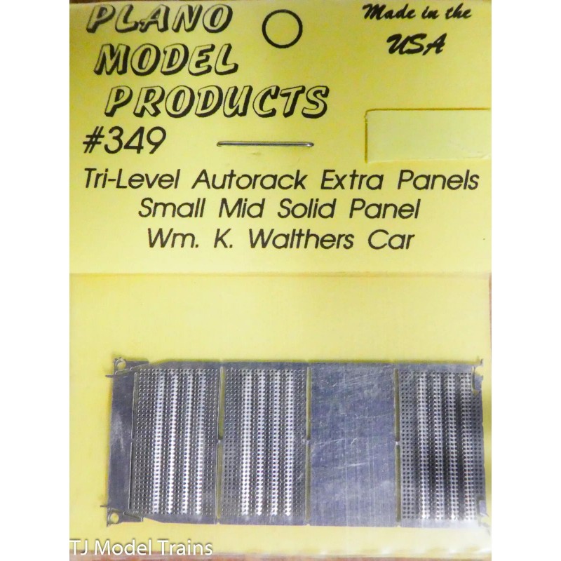 Plano #349 (HO Scale) Tri-Level Autorack Extra Panels Small Mid