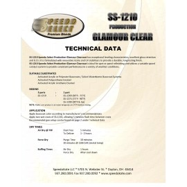 Speedokote Production Glamour Clear Coat , 2.1 voc Quart Kit w/Slow Act., SS-1210-Q/1290